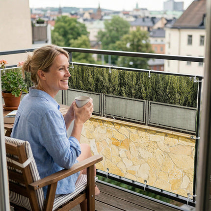 Ellaria als Balkonsichtschutz Innenansicht