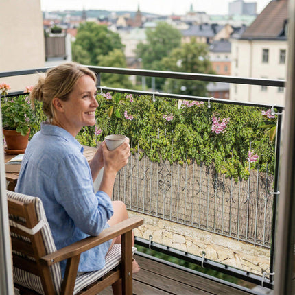 Heidi als Balkonsichtschutz Innenansicht
