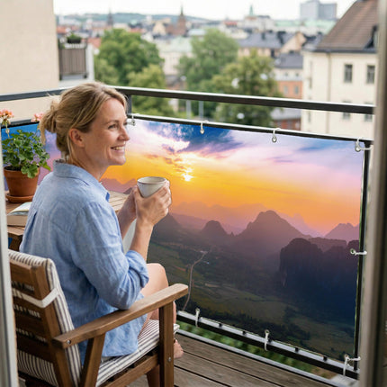 Hilde als Balkonsichtschutz Innenansicht