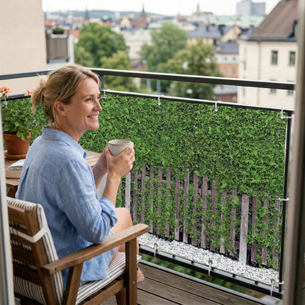 Landliebe als Balkonsichtschutz Innenansicht