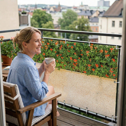 Lara als Balkonsichtschutz Innenansicht