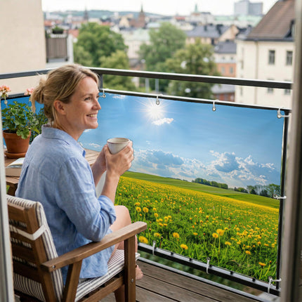 Sichtschutz Sommerwiese (Lian) am Balkon