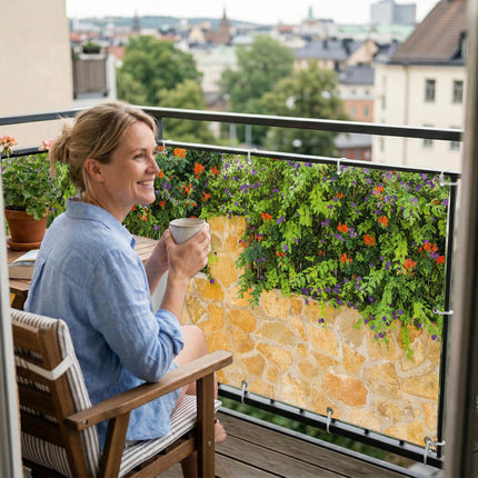 Loretta als Balkonsichtschutz Innenansicht