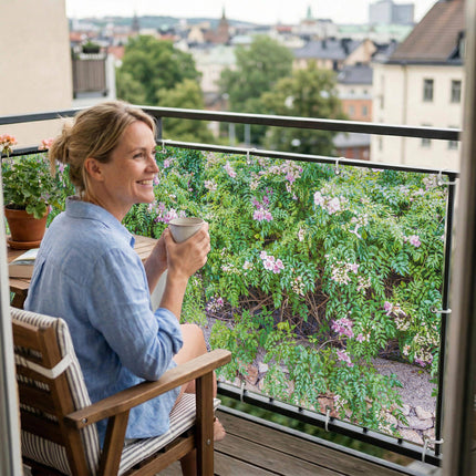 Valentina als Balkonsichtschutz Innenansicht