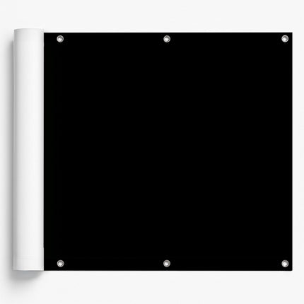 PVC Sichtschutzstreifen Sichtschutz Signalschwarz (RAL® 9004) auf Rolle