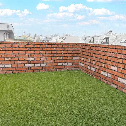 Sichtschutz Ziegelsteinmauer - Detailansicht